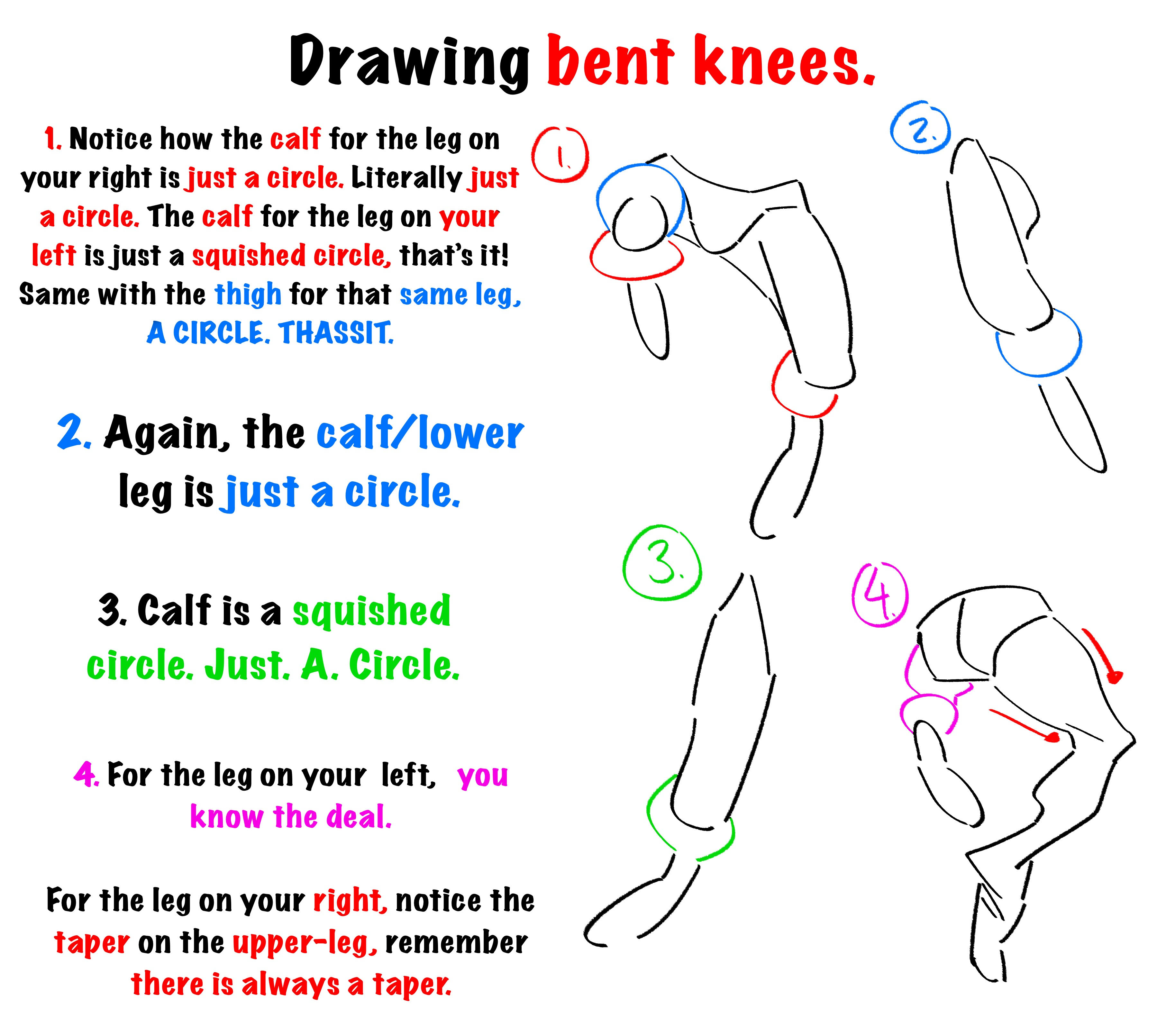 Tips and Tricks for Drawing Legs!/ image photo